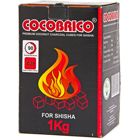 CocoBrico Cube Charbon de bois pour narguilé 16 kg